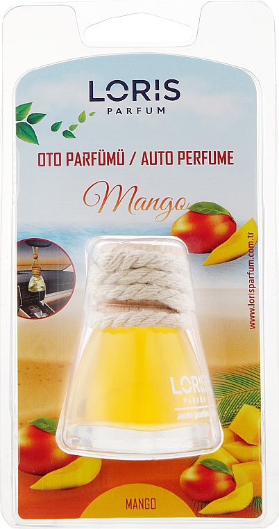Ароматична підвіска для автомобіля "Манго" - Loris Parfum — фото N2