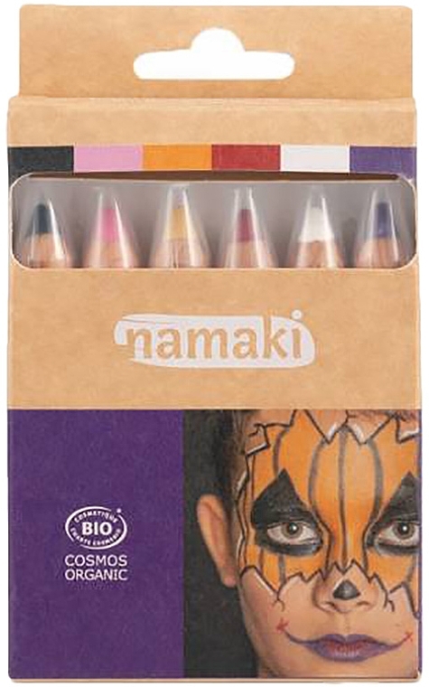 Набор карандашей для раскрашивания лица - Namaki Set Horror Show Skin Colour Pencils (f/paint/6x2,1g) — фото N1