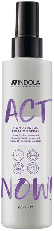 Фиксирующий спрей для волос - Indola Act Now! Non-aerosol Fixation Spray — фото N1