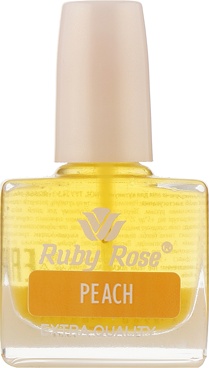 Регенерирующее масло для кутикул - Ruby Rose Peach Extra Quality — фото N1