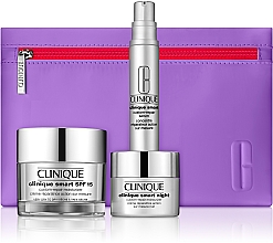 Духи, Парфюмерия, косметика Набор - Clinique (day/cr/50ml + night/cr/15ml + ser/10ml + acc)