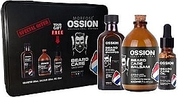 Парфумерія, косметика Набір - Morfose Ossion Premium Barber Line Set (beard/sh/100ml + beard/balm/100ml + beard/oil/20ml)