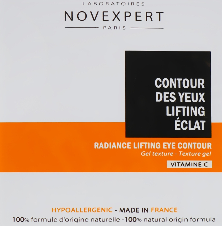 Крем для контура глаз "Сияние и лифтинг" - Novexpert Vitamin C Radiance Lifting Eye Contour (пробник) — фото N1