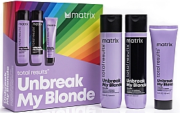 Парфумерія, косметика Набір - Matrix Total Unbreak My Blonde Citric Acid (shmp/300ml + h/cond/300ml + h/spr/250ml)