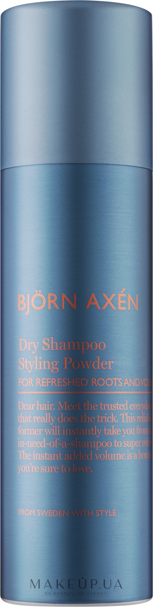 Сухий шампунь для волосся - BjOrn AxEn Dry Shampoo Styling Powder — фото 200ml