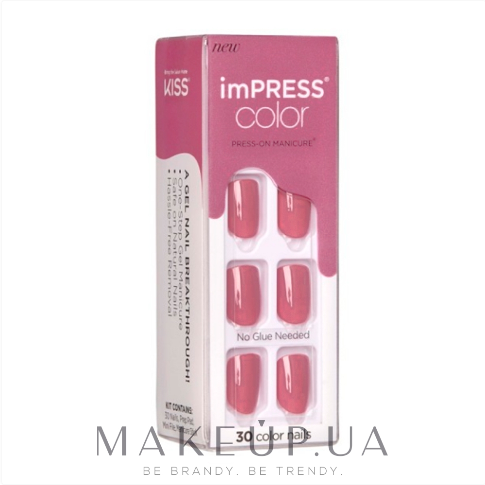 Твердий лак для нігтів - Kiss imPress Color Press-On Manicure — фото Petal Pink