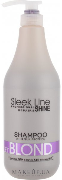 Шампунь для світлого волосся - Stapiz Sleek Line Violet Blond Shampoo — фото 1000ml
