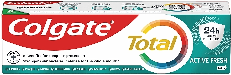 Зубная паста Тотал "Долговременная свежесть" комплексная антибактериальная - Colgate Total — фото N8