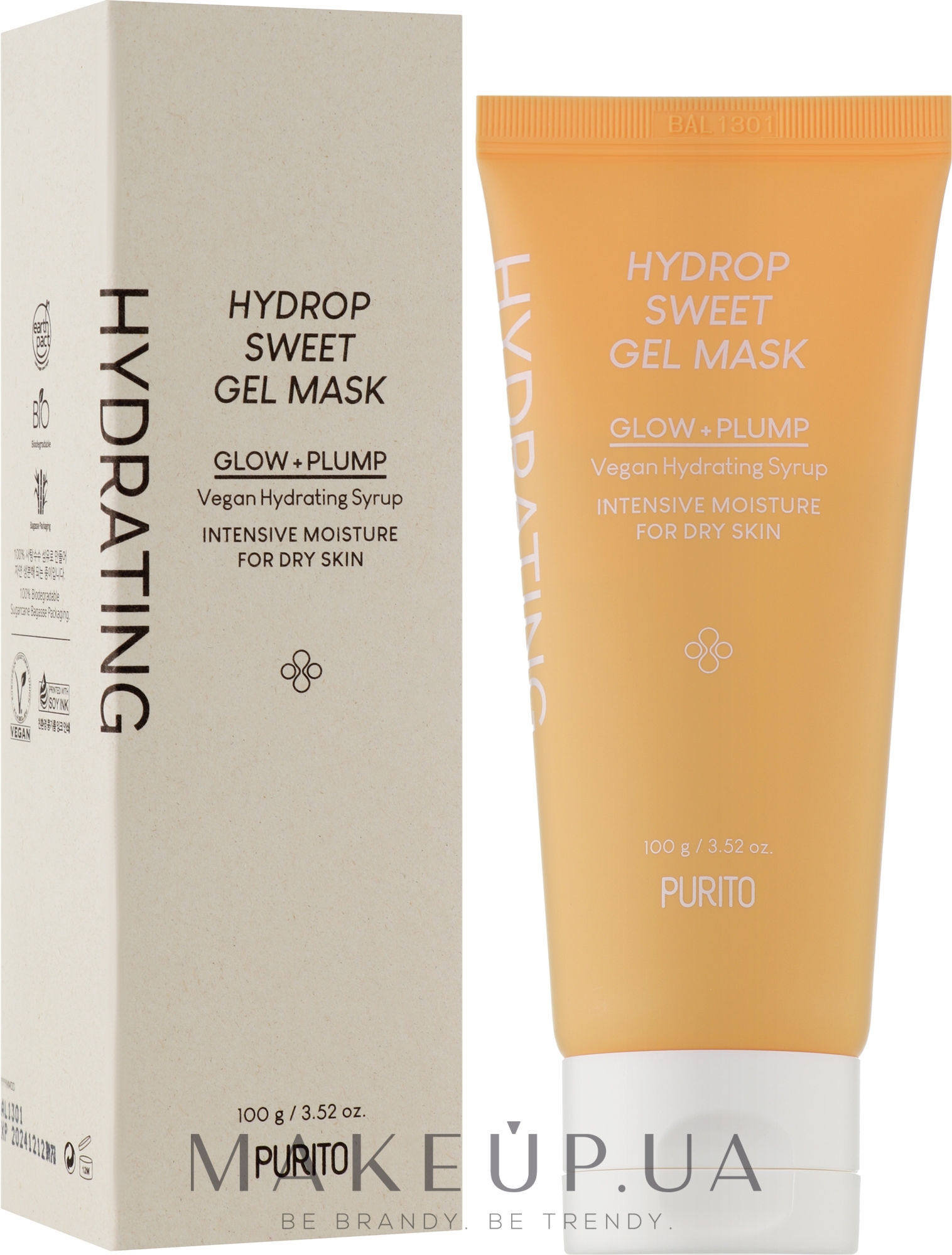 Маска для обличчя - Purito Hydrop Sweet Gel Mask — фото 100g