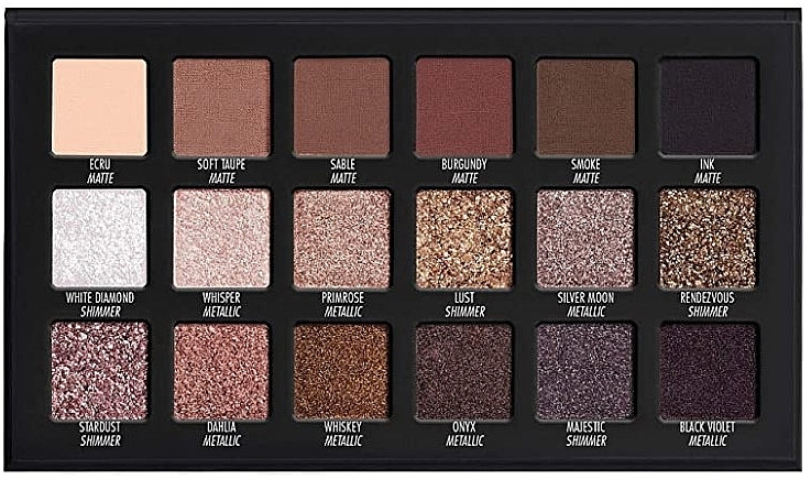 Палетка теней для век - Lorac Pro Palette Noir — фото N2