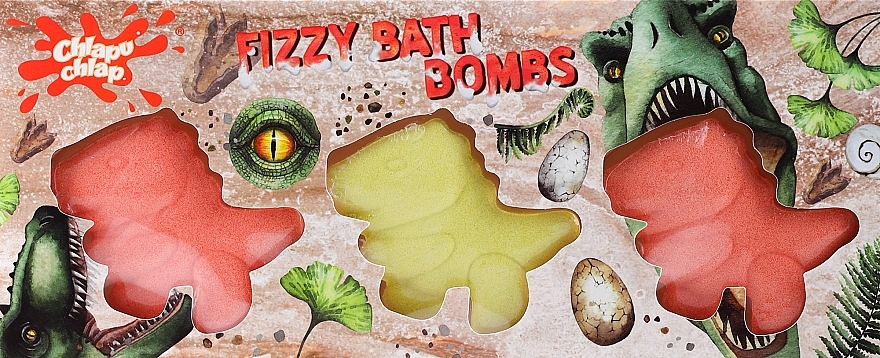 Набор бомбочек для ванны - Chlapu Chlap Fizzy Bath Bombs (b/bomb/3x70g) — фото N1