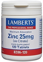 Харчова добавка "Цинк", 25 мг - Lamberts Zinc 25mg — фото N1