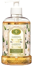 Мыло натуральное жидкое "Гардения" - Saponificio Artigianale Fiorentino Gardenia — фото N1