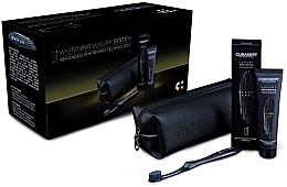 Набор - Curaprox Curasept Luxury Kt Special Edition 2021 Black (t/paste/75ml + toothbrush/1pcs + punch/1pcs) — фото N1