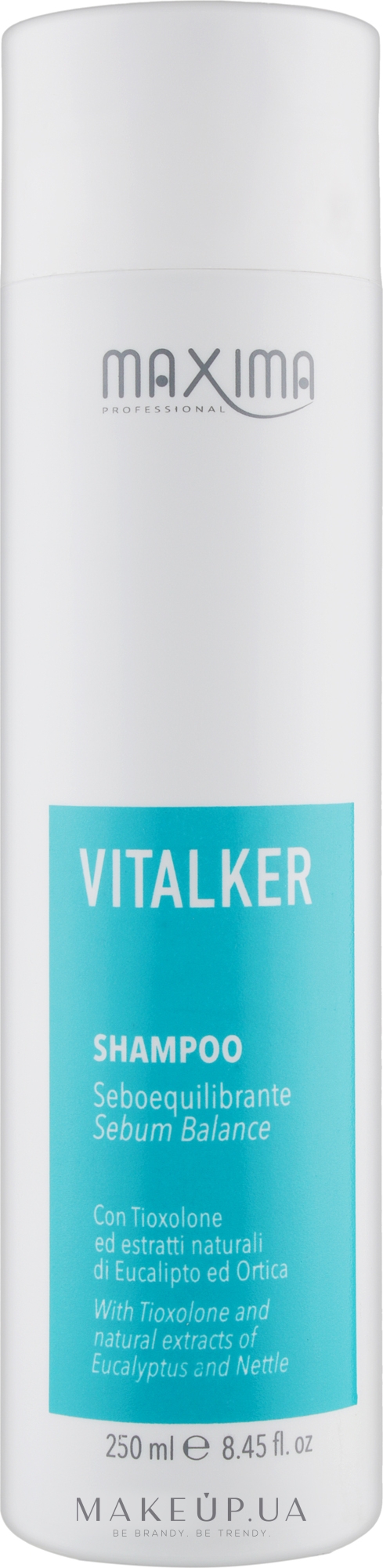 Шампунь для жирных волос - Maxima Vitalker Shampoo Antigrasso — фото 250ml