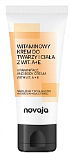 Парфумерія, косметика Крем для обличчя та тіла з вітамінами A+E - Novaja Vitamin Face And Body Cream with vitamins A + E