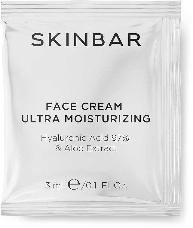 Крем для лица увлажняющий с гиалуроновой кислотой и коллагеном - SKINBAR Hyaluronic Acid & Collagen Face Cream (пробник) — фото N1