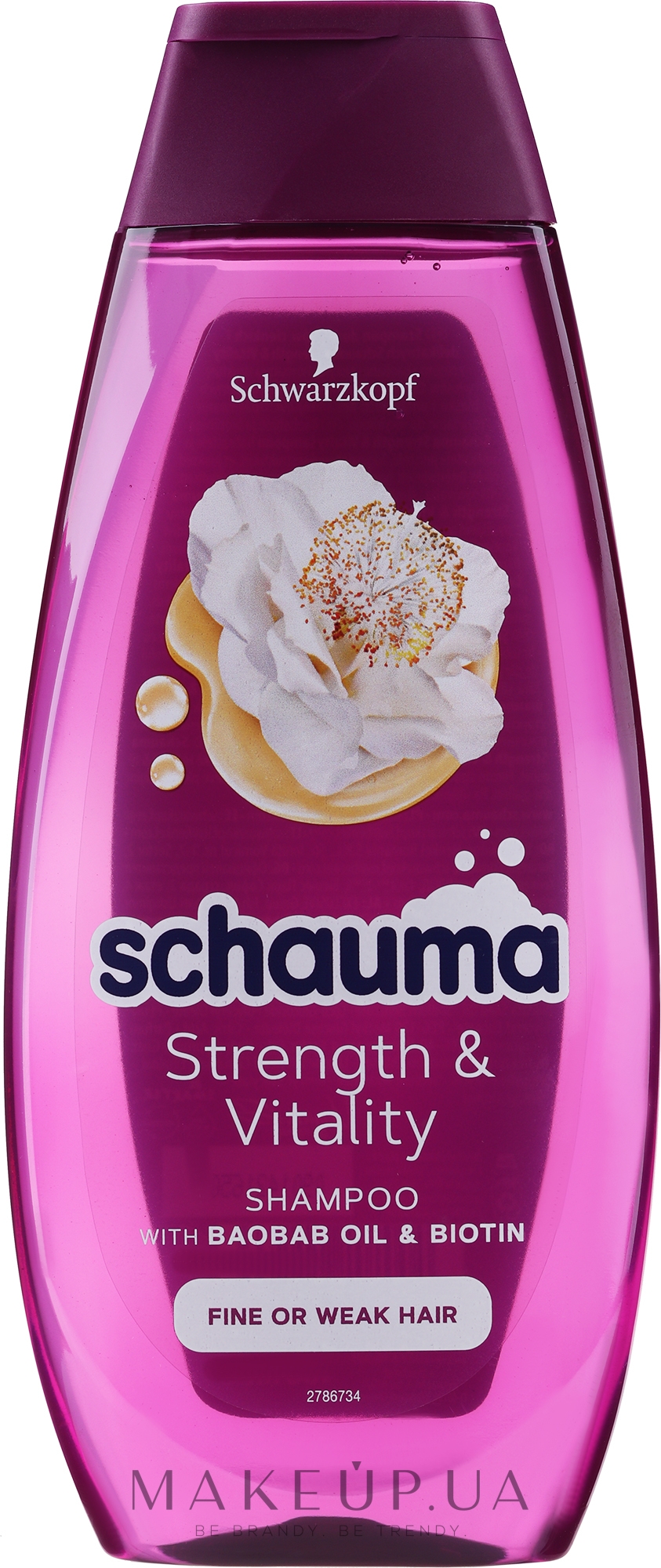 Шампунь "Энергия питания" для тонких и ослабленных волос - Schauma Shampoo — фото 400ml