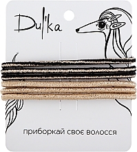 Парфумерія, косметика Набір різнобарвних гумок для волосся UH717747, 6 шт - Dulka