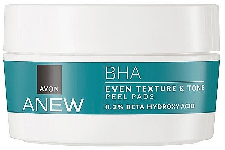 Пилинг-пэды с биотикой и салициловой кислотой- Avon Anew BHA Even Texture & Tone Peel Pads — фото N1