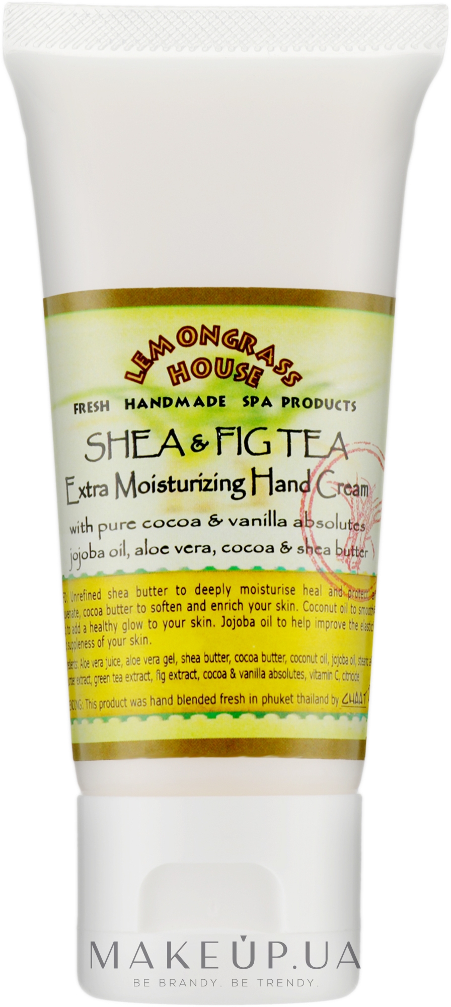 Крем для рук с "Карите и Инжирным чаем" - Lemongrass House Shea&Fig Tea Hand Cream — фото 60ml