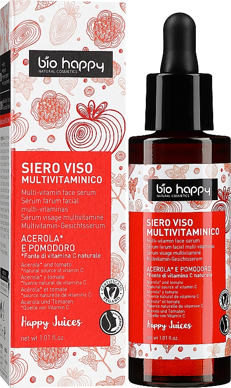 Мультивитаминная сыворотка для лица - Bio Happy Happy Juices Multi-Vitamin Face Serum — фото N2