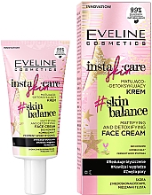 Матувальний крем для обличчя - Eveline Cosmetics Insta Skin Care #Skin Balance — фото N1