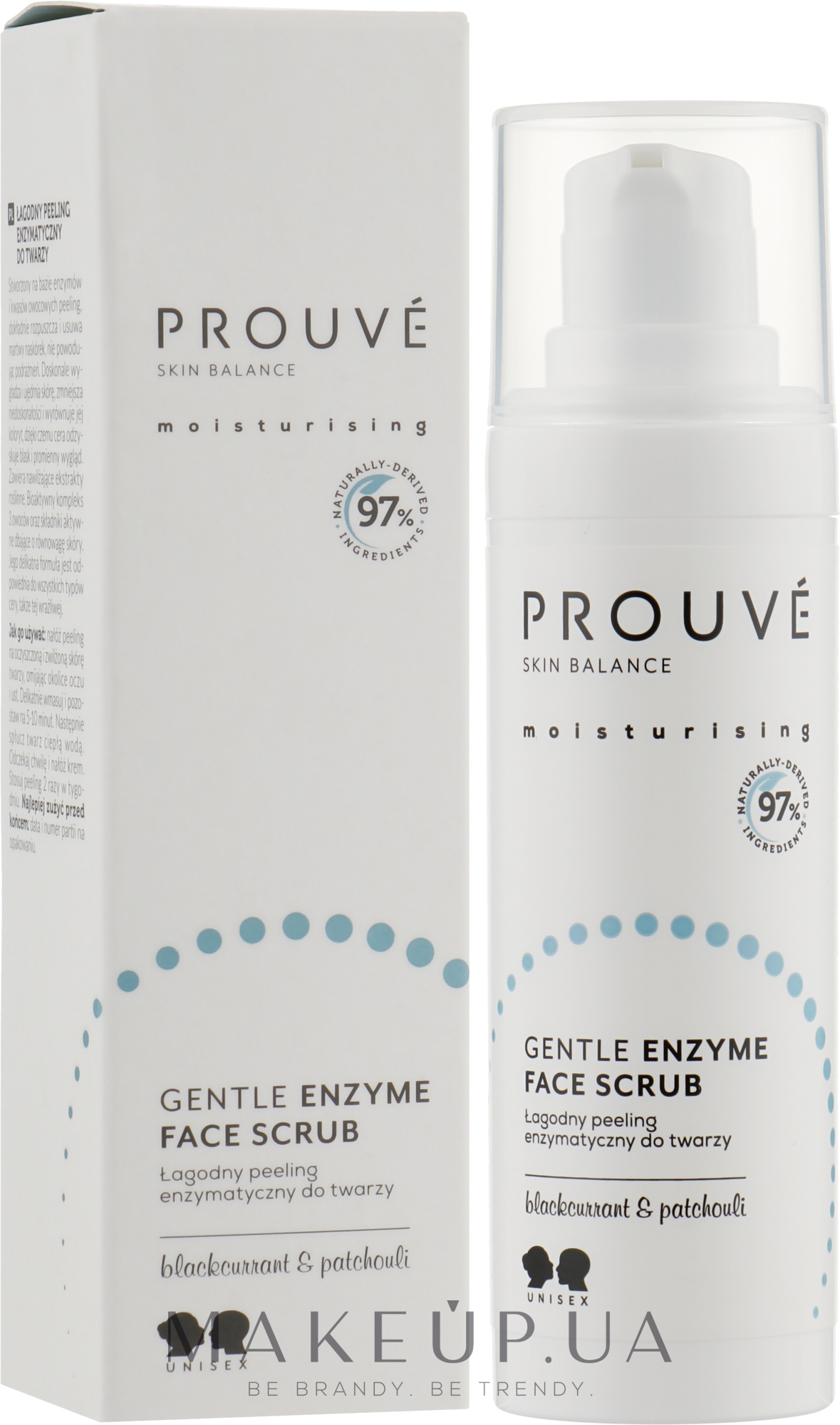 Энзиматический пилинг для лица - Prouve Skin Balance Moisturising Gentle Enzyme Face Scrub — фото 30ml