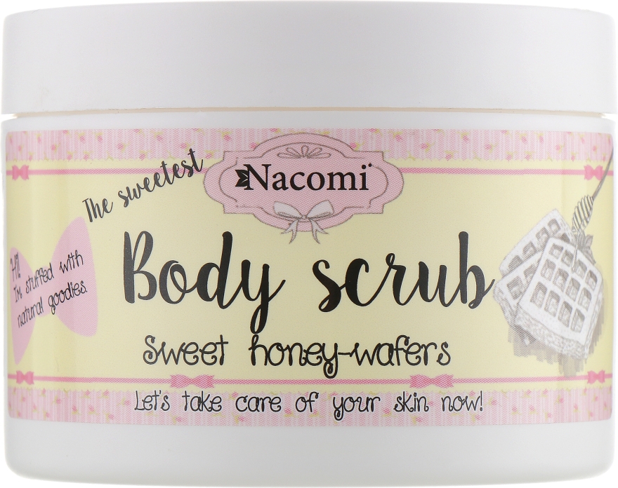 Пілінг-скраб лоя тіла "Солодкі медові вафлі" - Nacomi Body Scrub Sweet Honey Wafers — фото N1