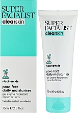 Гель-крем увлажняющий "Чистая кожа" для лица - Super Facialist Clear Skin Practically pore-fect Daily Moisturiser — фото N2