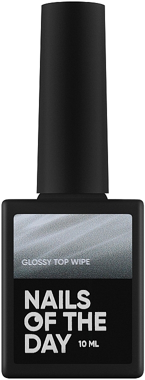 Глянцевий топ із липким шаром, без УФ-фільтрів - Nails Of The Day Glossy Top Wipe