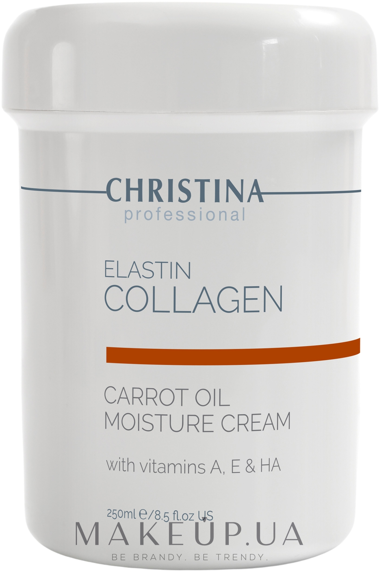Увлажняющий крем с морковным маслом, коллагеном и эластином для сухой кожи - Christina Elastin Collagen Carrot Oil Moisture Cream — фото 250ml