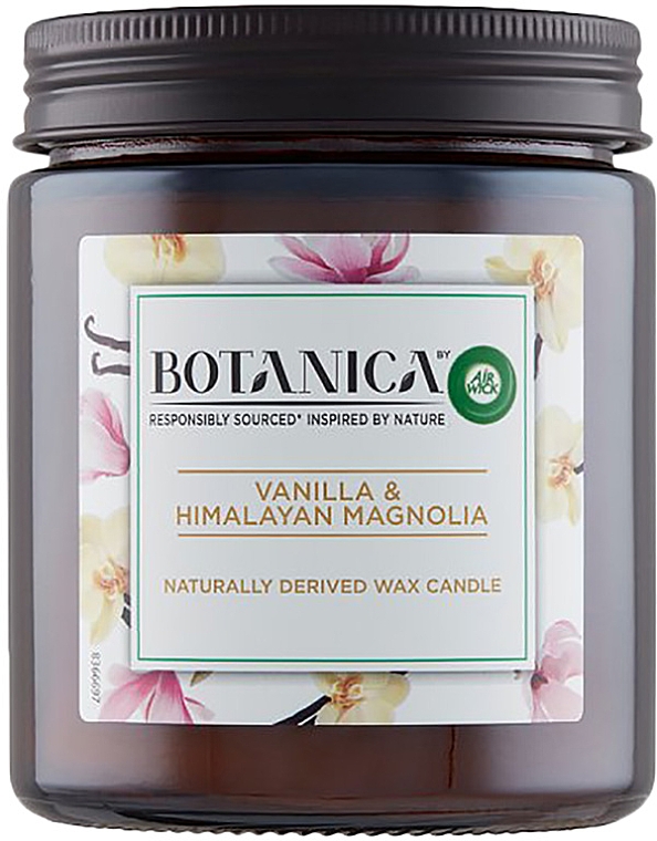 Ароматическая свеча "Ваниль и гималайская магнолия" - Air Wick Botanica Vanilla and Himalayan Magnolia — фото N1