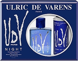 Парфумерія, косметика Ulric de Varens UDV Night - Набір (edt/100ml + deo/200ml)