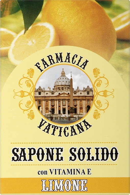 Мило з запахом лимону і з вітаміном Е - Farmacia Vaticana — фото N1