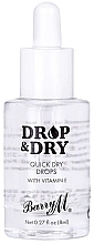 Капли для быстрой сушки ногтей - Barry M Drop & Dry Quick Dry Nail Drops — фото N1