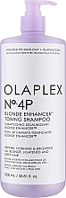 Тонирующий шампунь для волос - Olaplex No 4P Blonde Enhancer Toning Shampoo — фото N3