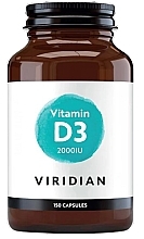 Парфумерія, косметика Вітамін D3 у капсулах - Viridian Vitamin D3 2000IU