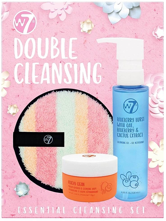 Набор - W7 Double Cleansing Essentials (gel/120ml + balm/70g + acc) — фото N1