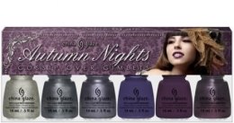 Парфумерія, косметика Набір лаків - China Glaze Autumn Nights Gossip Over Gimlets