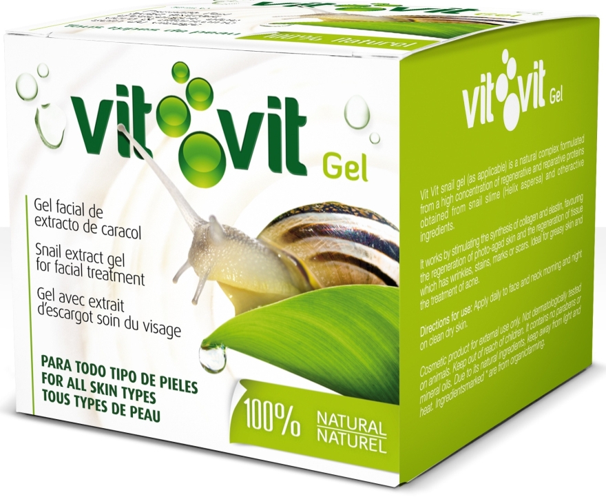 Гель для обличчя "Vit Vit" - Diet Esthetic Organic Snail Gel Vit Vit — фото N2