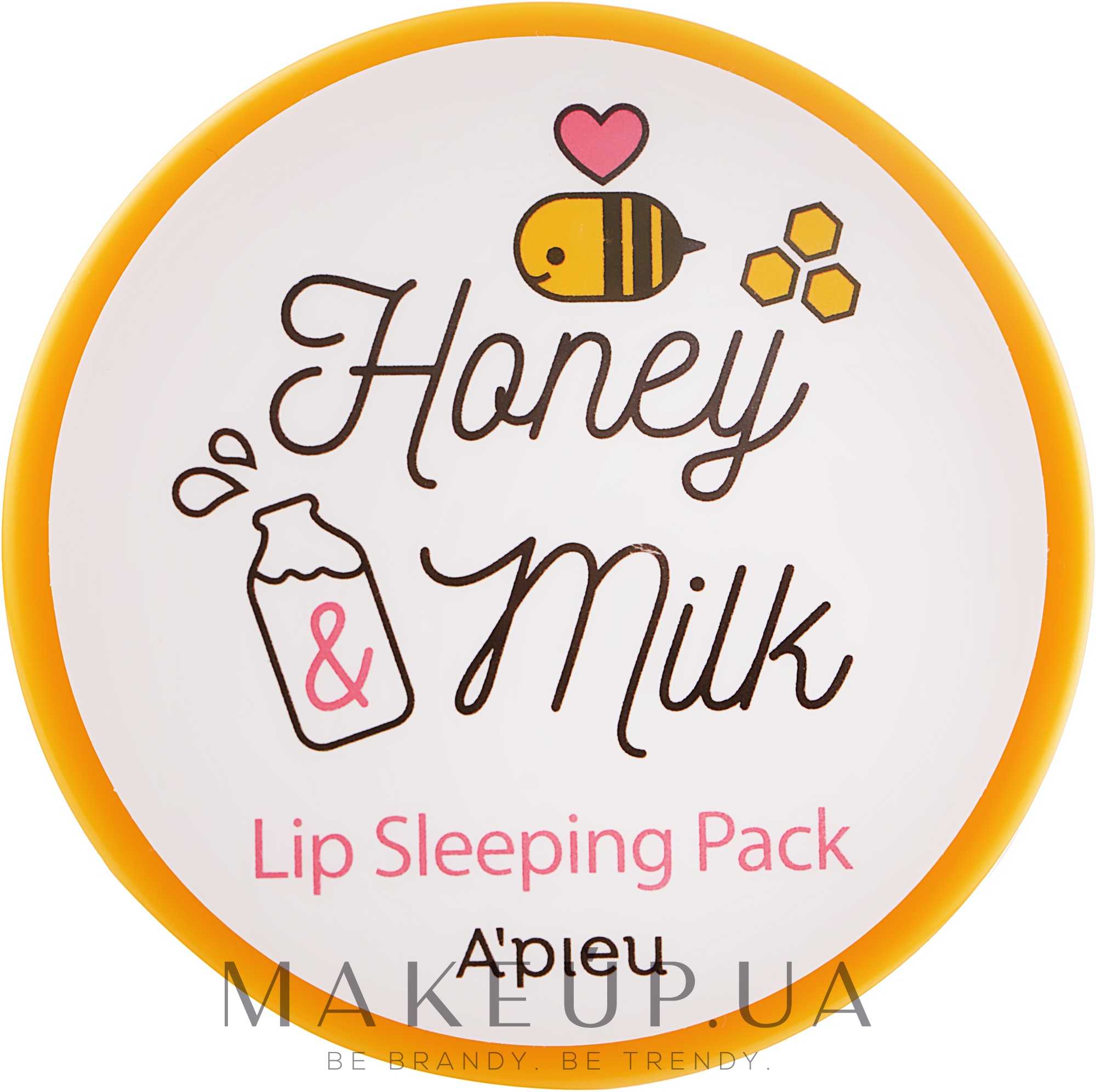 Молочно-медовая ночная маска для губ - A'pieu Honey & Milk Lip Sleeping Pack — фото 6.7g
