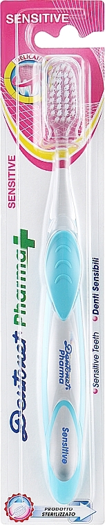 УЦІНКА Зубна щітка м'яка, блакитна - Dentonet Pharma Sensitive Toothbrush * — фото N1