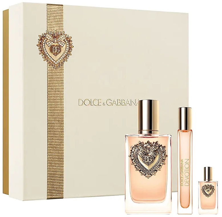 Dolce & Gabbana Devotion - Набор (edp/100ml + edp/mini/10ml+edp/mini/5ml) — фото N1