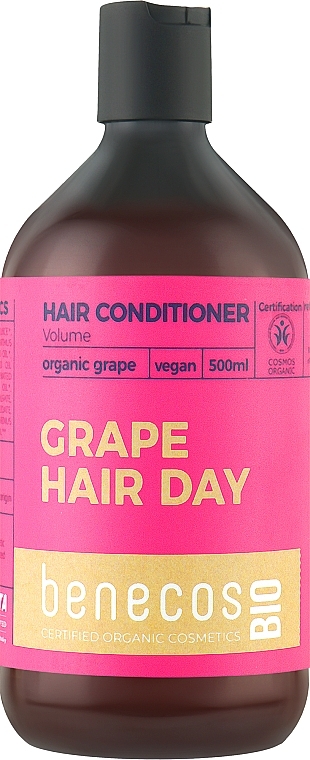 Кондиционер для волос - Benecos Volumizing Organic Grape Oil Conditioner — фото N1