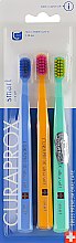 Набор зубных щеток для детей "Smart", синяя, оранжевая, бирюзовая - Curaprox — фото N1