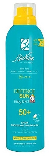 Детский спрей для загара SPF50+ - BioNike Defence Sun Baby & Kid Spray SPF50+ — фото N1