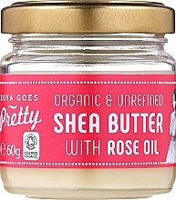 Парфумерія, косметика Масло ши та олія троянди для тіла - Zoya Goes Pretty Shea Butter With Rose Oil Organic Cold Pressed