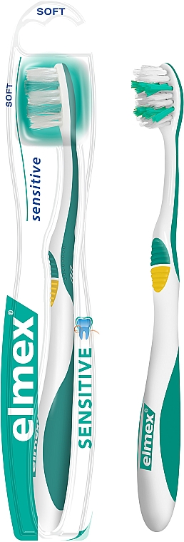 М'яка зубна щітка, жовта - Elmex Sensitive Toothbrush Extra Soft — фото N1