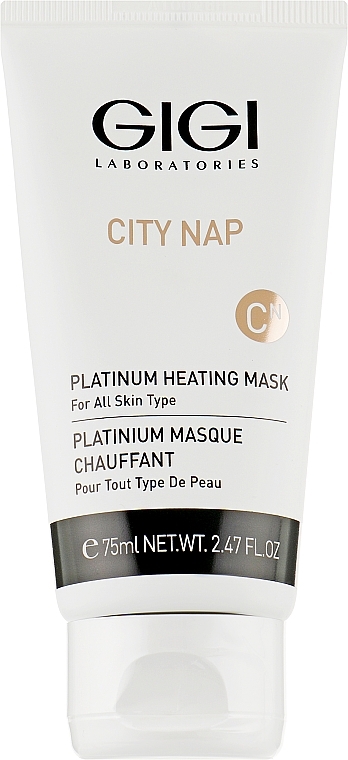 УЦІНКА Платинова маска для обличчя й зони декольте - Gigi City NAP Platinum Heating Mask * — фото N1